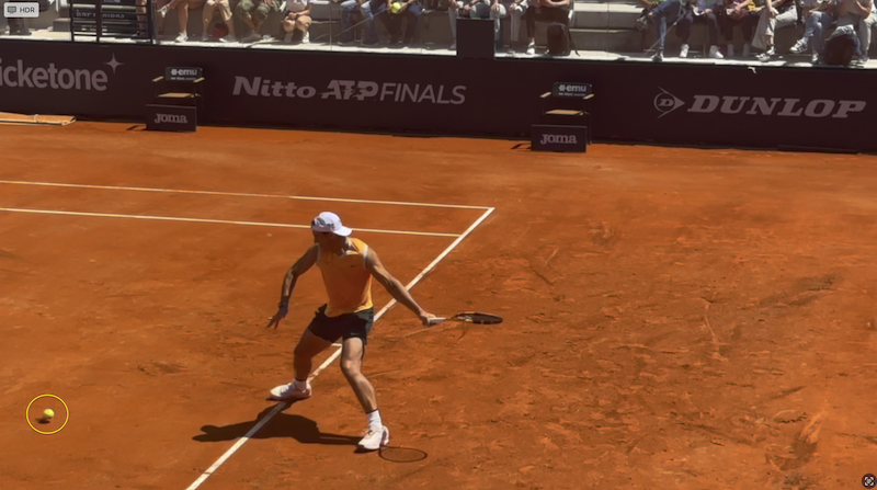 Nadal Return Example. A Devastating Three Shot Combo